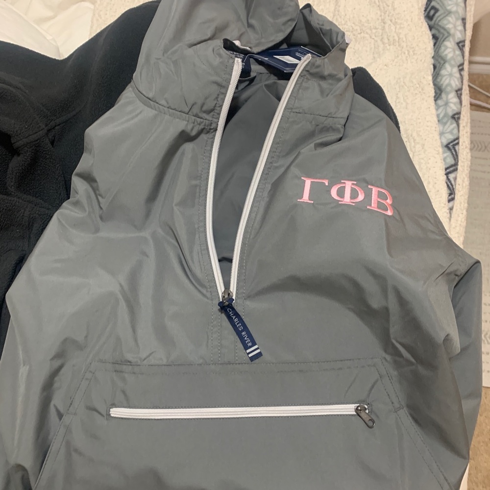 gamma phi rain jacket